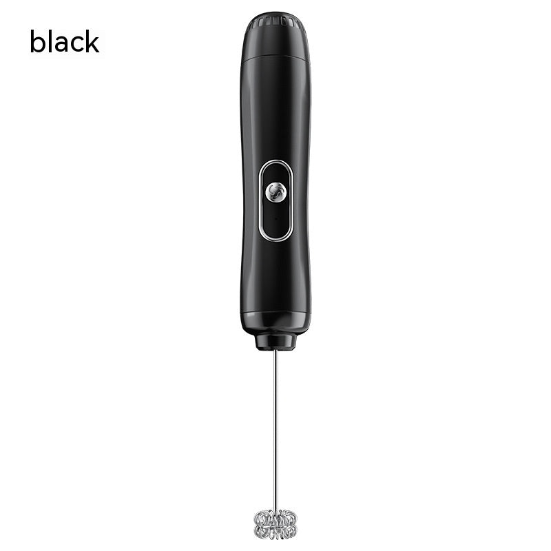 Household Small Electric Milk Frother Wireless Handheld Cream Egg Beater Semi-Automatic Coffee Mixer Milk Frother