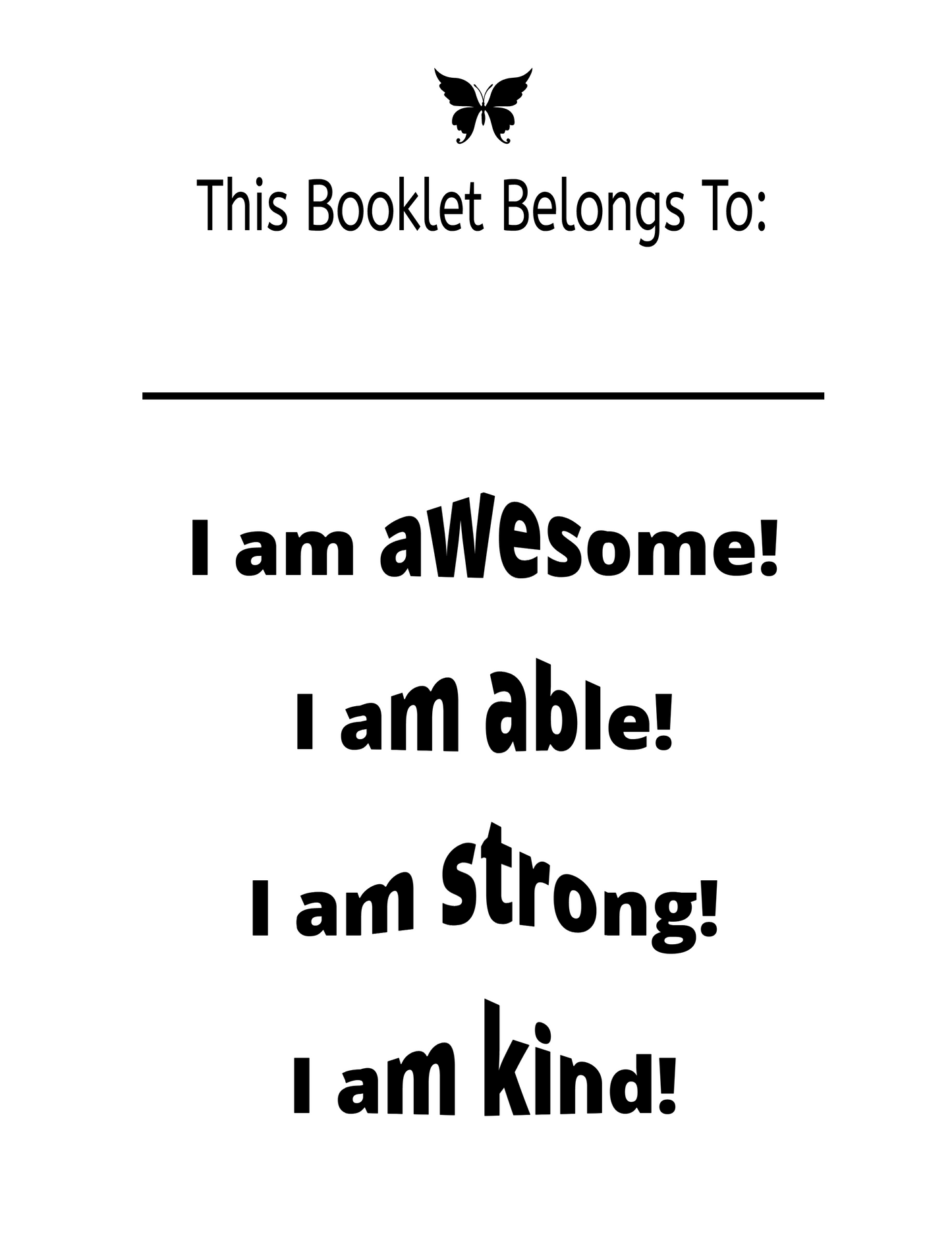 55 Positive Affirmations for Kids | Kindle affirmations | Positive affirmations handwriting | Ages 5 and up | Positive affirmations quotes