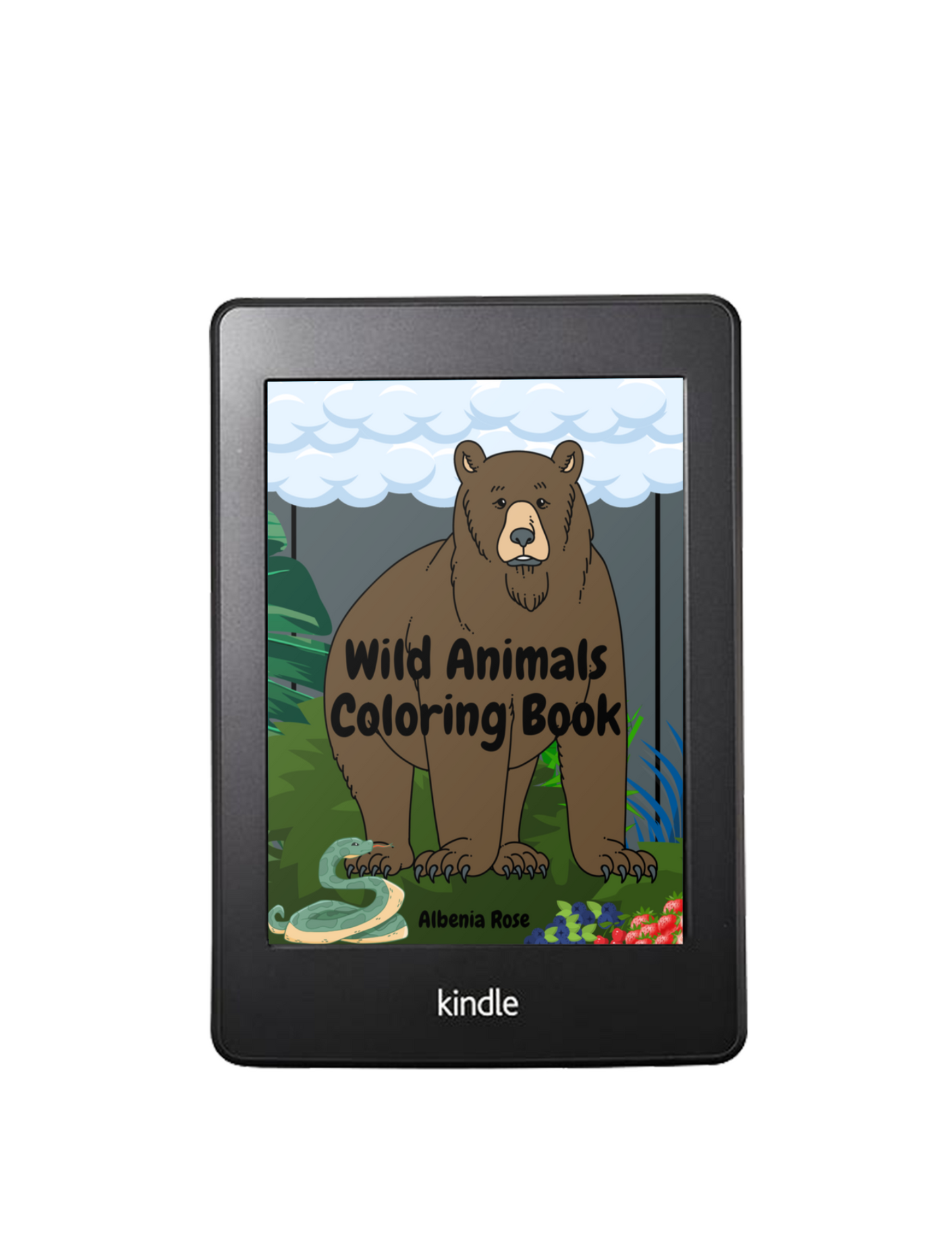 Fun Kids Coloring Book | Jumbo Wild Animals Coloring Book for Kids | adhd coloring book kids | instant download | works on all smart tablets