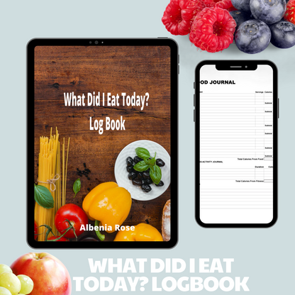 Weight Loss Journey, Weight Loss Goals Tracker, What Did I Eat Today? Logbook