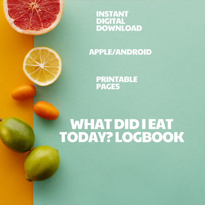 Weight Loss Journey, Weight Loss Goals Tracker, What Did I Eat Today? Logbook